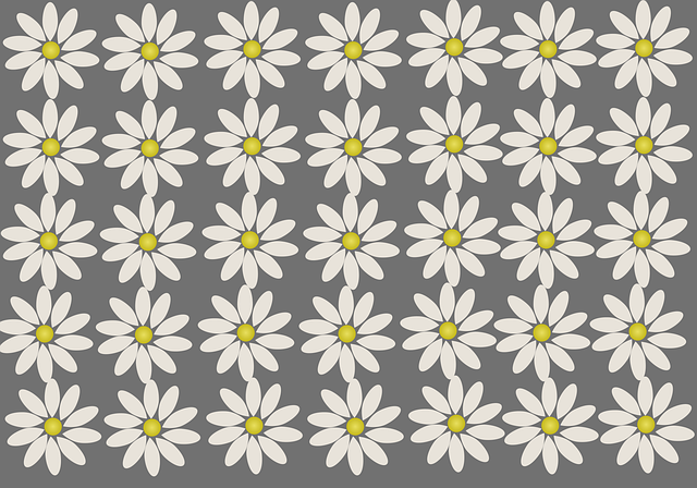 Free flower background margaritas design vector