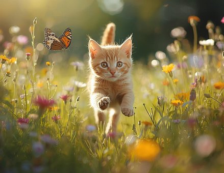 Kätzchen, Katze, Ingwer, Tabby