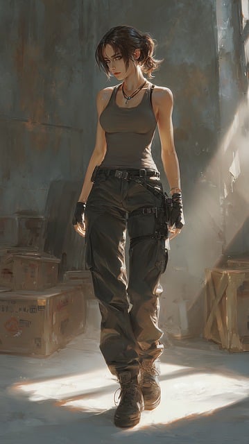 Free adventure combat gear illustration