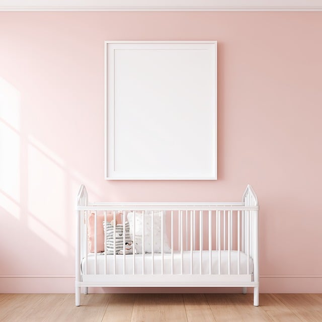 Free nursery interior mockup illustration