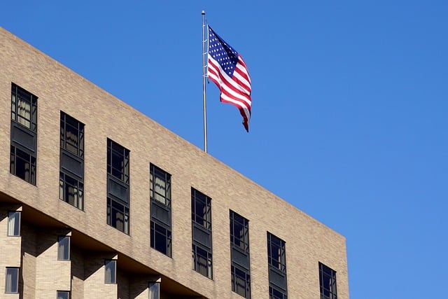 St Louis, Missouri, Usa, Flagge, Gebäude