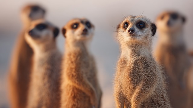 Free Meerkats Standing photo and picture