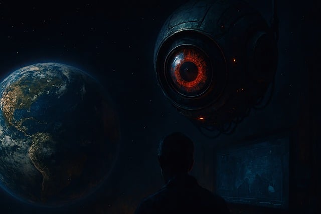Free sci-fi fantasy drone illustration