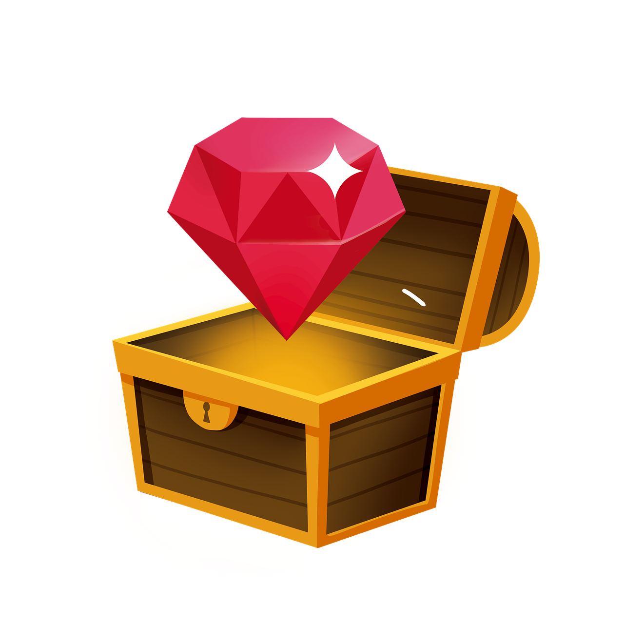 Free ruby jewel treasure illustration