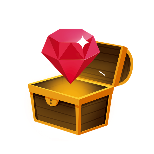 Free ruby jewel treasure illustration