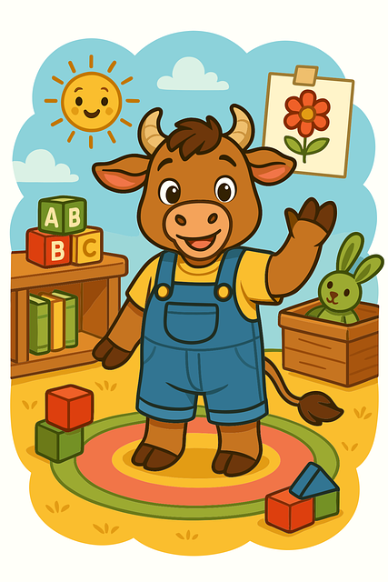 Free calf cartoon cow baby cow illustration