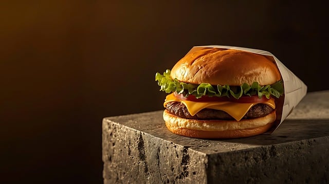 Free burger cheeseburger food photography illustration