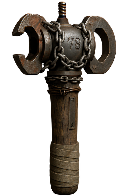 Free post apocalyptic weapon survival hammer rusty weapon illustration