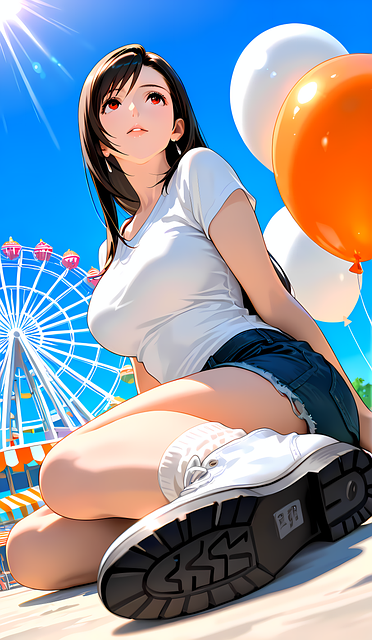 Free Girl Park illustration and picture