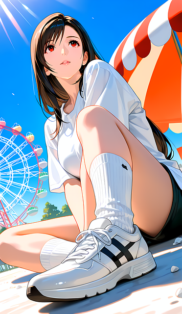 Free Girl Park illustration and picture