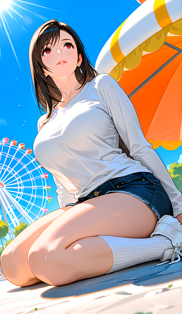 Free Girl Park illustration and picture