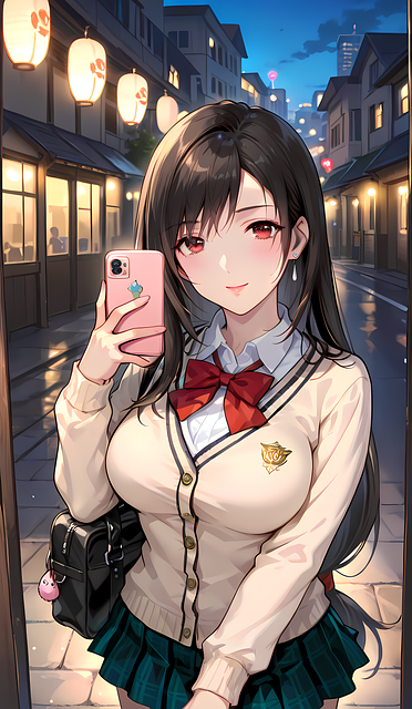 Free Girl Hold Phone Woman illustration and picture