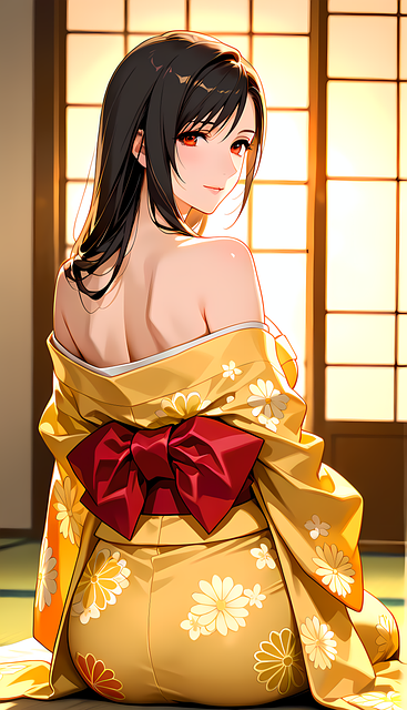 Free Kimono Girl illustration and picture