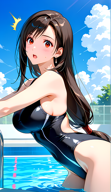 Free Woman Pool illustration and picture
