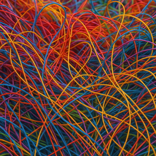 Download Colorful, Wires, Tangled. Royalty-Free Stock Illustration ...