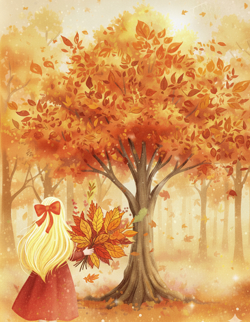 Free Fall Autumn Leaves illustration and picture
