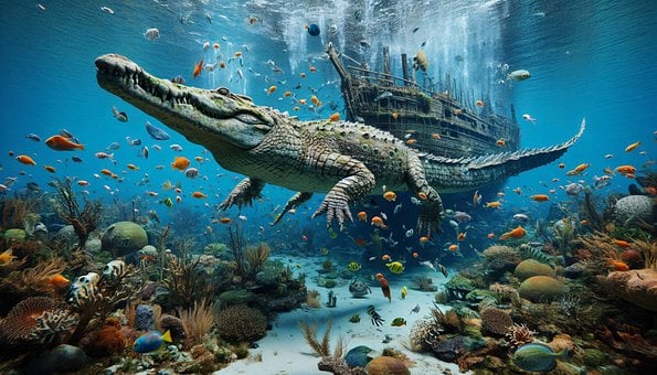 Crocodilo, Réptil, Jacaré, Natureza