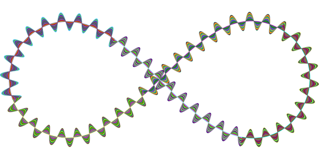 Free infinity music waveform vector