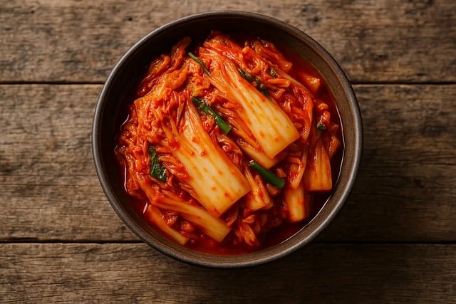 Free kimchi korean food illustration
