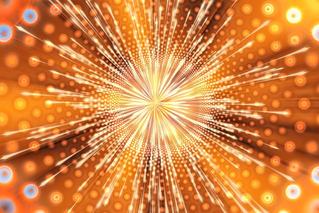 Free geometric radial abstract illustration