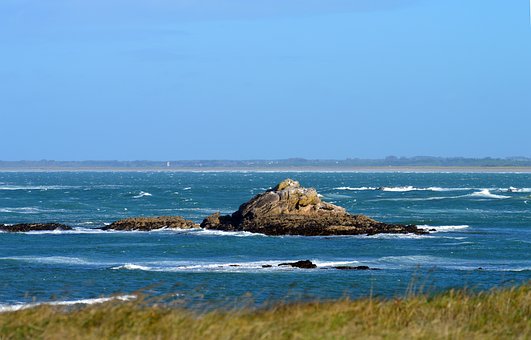 Hav, Sten, Vilde Side, Natur, Landskab