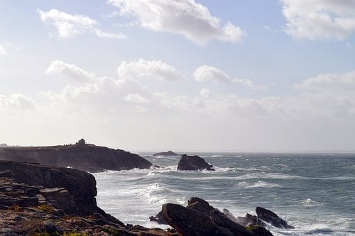 Natur, Ocean, Hav, Bretagne