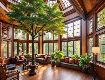 Free Sunroom Indoor Tree photo and picture