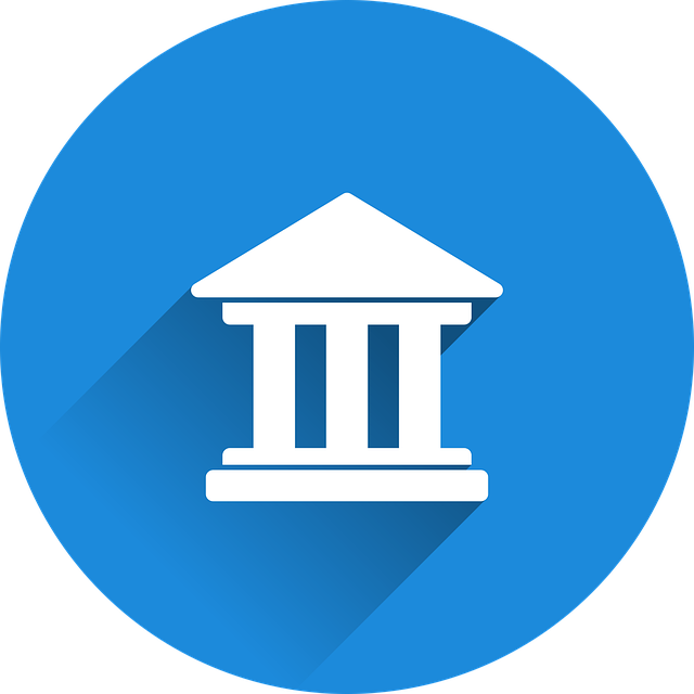 Free bank money financial institution vector