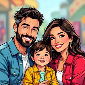 Família Feliz, Pais Jovens