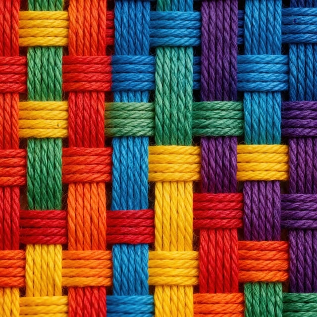 Free woven fabric textile texture colorful threads illustration