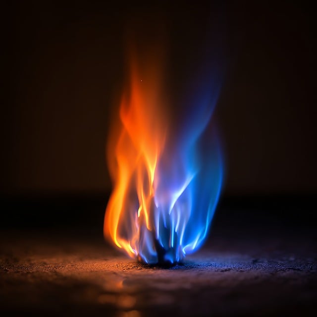 Free flame fire blue illustration