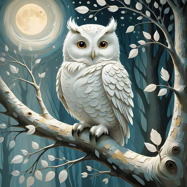 Free owl bird white illustration
