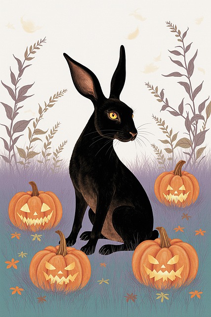 Ai Generiert, Puca, Schwarzer Hase