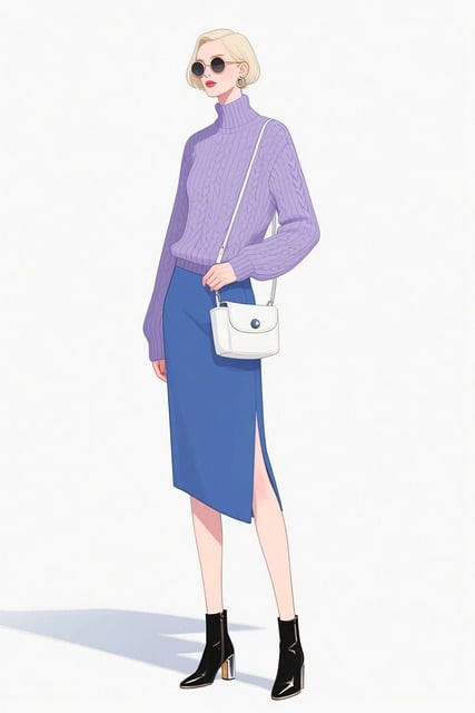 Free fashion illustration minimal background negative space illustration