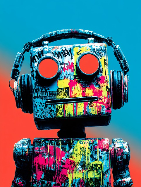 Free robot artificial intelligence illustration