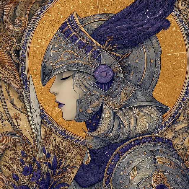 Free valkyrie warrior woman illustration