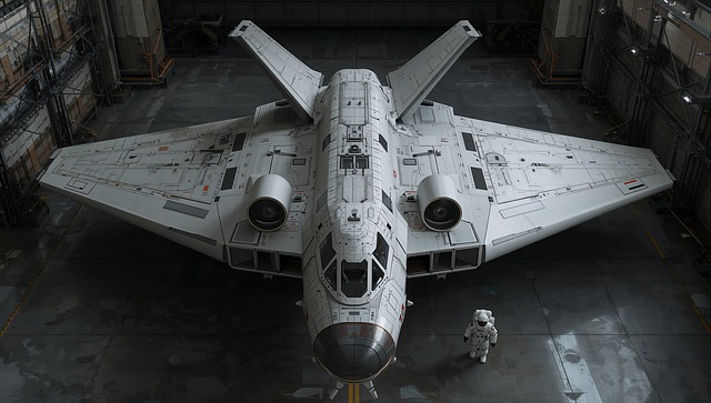 Free hangar spatialship maintains illustration