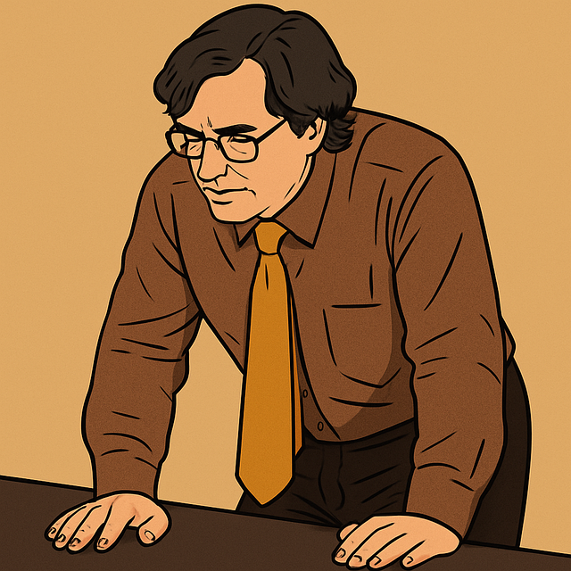 Free man serious businessman illustration