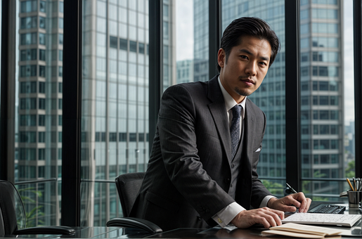 Free Man In Suit Office Man illustration and picture