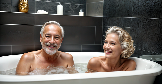 Free Old Couple Couple illustration and picture