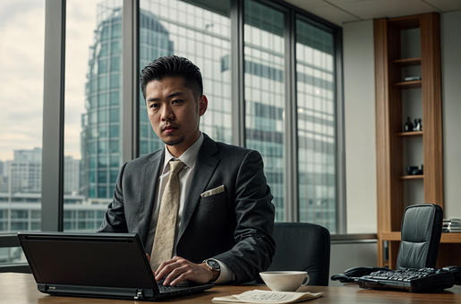 Free Man In Suit Office Man illustration and picture