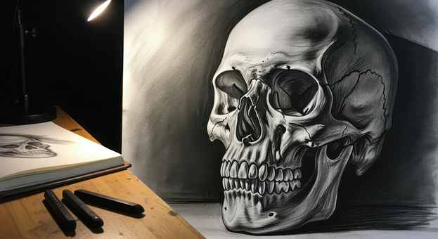 Free Skull Ai ai generated image and illustration