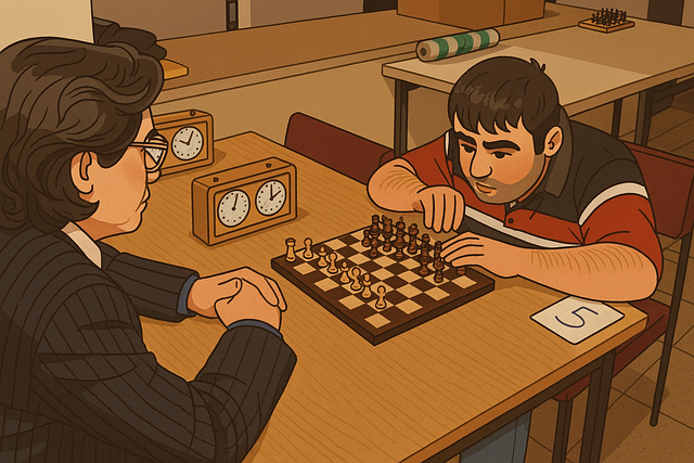 Free chess tournament board game illustration