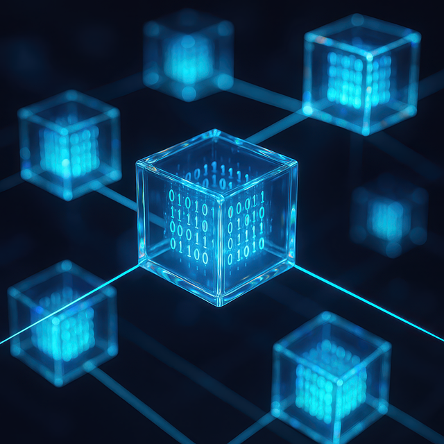 Free data block network node distributed storage illustration