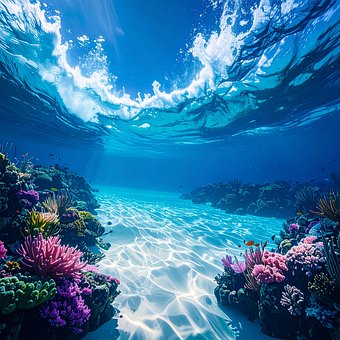 Undervands, Natur, Vand, Ocean, Hav
