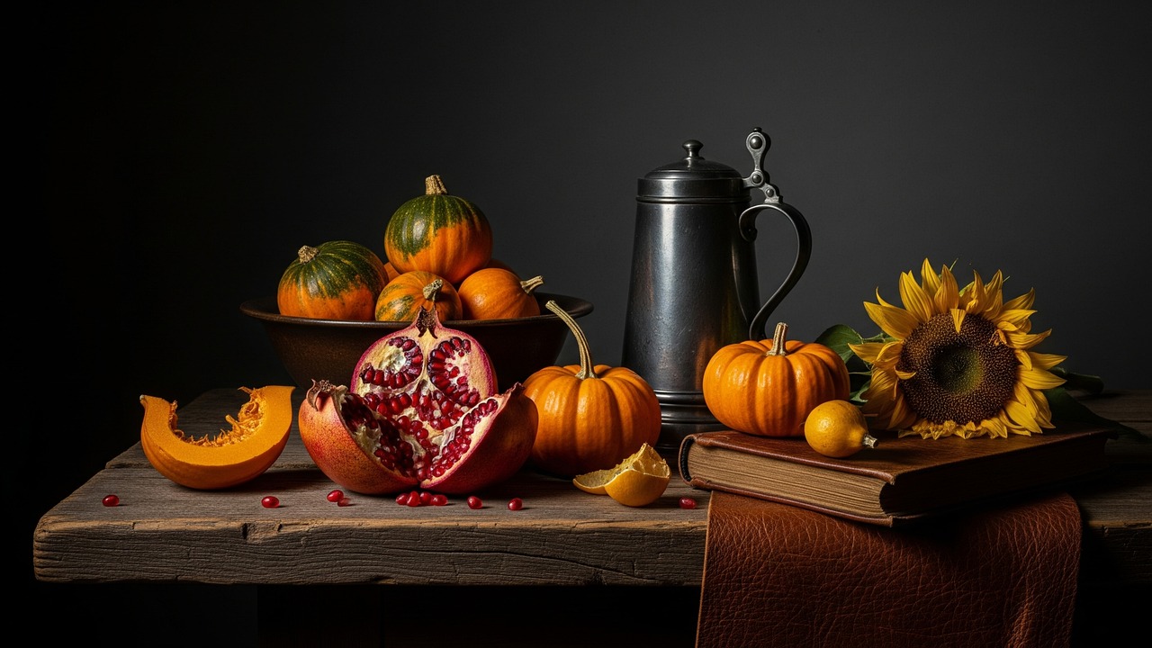 Download free HD stock image of Ai Generated Autumn Free ai generated autumn dutch master illustration