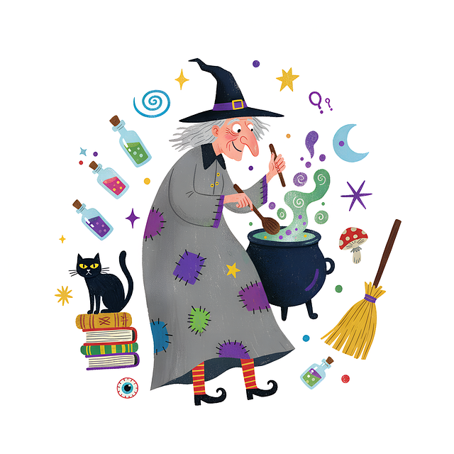 Download free HD stock image of Wizard Magician Free wizard magician cauldron illustration