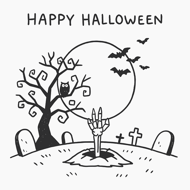 Free happy halloween halloween art graveyard vector