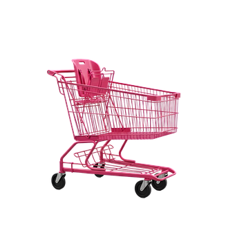 Free Shopping Cart Pink illustration and picture