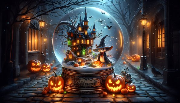 Dia Das Bruxas, Horror, Crânio, Fantasia
